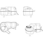 Ausgleichsbehälter, Kühlmittel 454038 Ausgleichsbehälter, Kühlmittel 454038