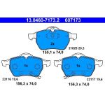 Bremsbelagsatz Opel P. Astra/Zafira 2.0 99-05 Mit Sensor 13.0460-7173.2 Bremsbelagsatz Opel P. Astra/Zafira 2.0 99-05 Mit Sensor 13.0460-7173.2