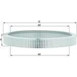 MAHLE Luftfilter LX 61