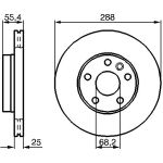 Bremsscheibe 0 986 479 B57 Bremsscheibe 0 986 479 B57