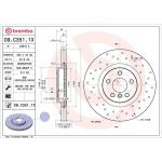 BREMBO Bremsscheibe 09.C351.1X BREMBO Bremsscheibe 09.C351.1X
