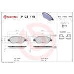 BREMBO Bremsklötze VA P 23 145 BREMBO Bremsklötze VA P 23 145