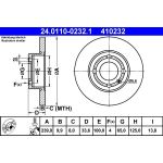 Bremsscheibe Vw P. Polo 94-01 24.0110-0232.1 Bremsscheibe Vw P. Polo 94-01 24.0110-0232.1