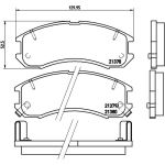 BREMBO Bremsbelagsatz, Scheibenbremse P 24 024 BREMBO Bremsbelagsatz, Scheibenbremse P 24 024