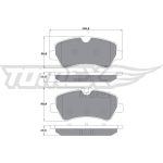 TOMEX brakes Bremsbelagsatz, Scheibenbremse TX 16-96 TOMEX brakes Bremsbelagsatz, Scheibenbremse TX 16-96