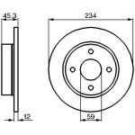 Bosch Bremsscheibe Vorderachse 0 986 478 288 Bosch Bremsscheibe Vorderachse 0 986 478 288