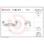 BREMBO Bremssattelhaltersatz F BK 011 BREMBO Bremssattelhaltersatz F BK 011