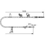 Bosch Handbremsseil rechts 1987482465 Bosch Handbremsseil rechts 1987482465