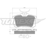 TOMEX brakes Bremsbelagsatz, Scheibenbremse TX 15-22 TOMEX brakes Bremsbelagsatz, Scheibenbremse TX 15-22