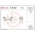 BREMBO Bremssattelhaltersatz F BK 021 BREMBO Bremssattelhaltersatz F BK 021
