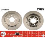 TRW Bremsscheibe DF1695 TRW Bremsscheibe DF1695