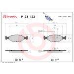 BREMBO Bremsklötze VA P 23 122 BREMBO Bremsklötze VA P 23 122