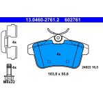 Bremsbelagsatz Citroen T. C4/Ds4/Ds5 1.6-2.0 Hdi 09 13.0460-2761.2 Bremsbelagsatz Citroen T. C4/Ds4/Ds5 1.6-2.0 Hdi 09 13.0460-2761.2