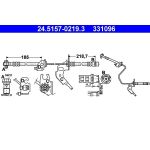 ATE Bremsschlauch 24.5157-0219.3 ATE Bremsschlauch 24.5157-0219.3