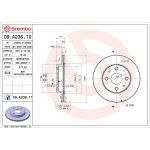 Brembo Bremsscheibe Vorderachse 09.A236.11 Brembo Bremsscheibe Vorderachse 09.A236.11