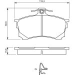 Bosch Bremsbelagsatz 0 986 424 370 Bosch Bremsbelagsatz 0 986 424 370