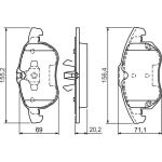 Bosch Bremsbelagsatz 0 986 494 073 Bosch Bremsbelagsatz 0 986 494 073