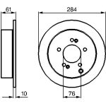 Bosch Bremsscheibe 0 986 479 C61 Bosch Bremsscheibe 0 986 479 C61
