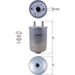 MAHLE Kraftstofffilter KL 752/5D MAHLE Kraftstofffilter KL 752/5D