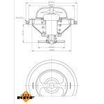 725071 NRF Kühlmittelthermostat 725071 725071 NRF Kühlmittelthermostat 725071