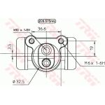 TRW Radbremszylinder BWN158 TRW Radbremszylinder BWN158