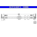 ATE Bremsschlauch 24.5112-0437.3 ATE Bremsschlauch 24.5112-0437.3