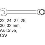 Maul-Ringschl÷ssel 6-Tlg. 22-32mm In Schubladeneinlage YT-5532 Maul-Ringschl÷ssel 6-Tlg. 22-32mm In Schubladeneinlage YT-5532