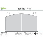 Valeo Bremsbelagsatz 598337 Valeo Bremsbelagsatz 598337