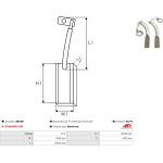 Kohlebürste, Generator AB1001 Kohlebürste, Generator AB1001