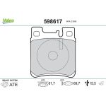 Valeo Bremsbelagsatz 598617 Valeo Bremsbelagsatz 598617