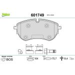Valeo Bremsbelagsatz 601749 Valeo Bremsbelagsatz 601749
