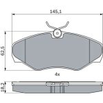 Bosch Bremsbelagsatz 0 986 424 636 Bosch Bremsbelagsatz 0 986 424 636