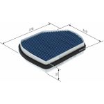 Aktivkohleinnenraumfilter 0 986 628 611 Aktivkohleinnenraumfilter 0 986 628 611
