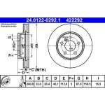Bremsscheibe Bmw S. 2 1.5 14 24.0122-0292.1 Bremsscheibe Bmw S. 2 1.5 14 24.0122-0292.1