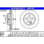 Bremsscheibe Db P. W163 2.3-4.3 98-05 24.0126-0116.1 Bremsscheibe Db P. W163 2.3-4.3 98-05 24.0126-0116.1