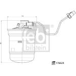 febi Kraftstofffilter 176624 febi Kraftstofffilter 176624
