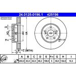Bremsscheibe Lexus P. Ct 1.8 10 24.0125-0196.1