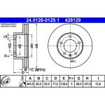 Bremsscheibe Renault P. Master 98 24.0128-0129.1 Bremsscheibe Renault P. Master 98 24.0128-0129.1
