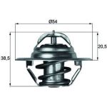 Thermostateinsatz mit Dichtung TX 3 83D Thermostateinsatz mit Dichtung TX 3 83D