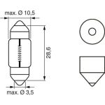 12V 10W PURE LIGHT SV8,5-8 1987302227 12V 10W PURE LIGHT SV8,5-8 1987302227