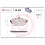 BREMBO Bremsklötze VA P 50 093 BREMBO Bremsklötze VA P 50 093
