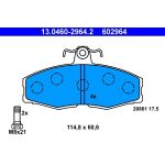ATE Bremsbelagsatz Skoda Vorderachse Favorit/Felicia 89-02 13.0460-2964.2 ATE Bremsbelagsatz Skoda Vorderachse Favorit/Felicia 89-02 13.0460-2964.2