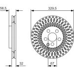 Bremsscheibe 0 986 479 D13 Bremsscheibe 0 986 479 D13