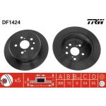 TRW Bremsscheibe DF1424 TRW Bremsscheibe DF1424
