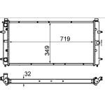 Kühler, Motorkühlung CR 398 000S Kühler, Motorkühlung CR 398 000S