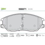 Valeo Bremsbelagsatz 598871 Valeo Bremsbelagsatz 598871