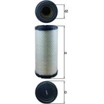 LX 1241 MAHLE Luftfilter LX 1241, Filtereinsatz, Höhe 322,5 mm – u. a. für Fiat 66, 94, Zetor Major – OE Nummer 1930587 - l LX 1241 MAHLE Luftfilter LX 1241, Filtereinsatz, Höhe 322,5 mm – u. a. für Fiat 66, 94, Zetor Major – OE Nummer 1930587 - l