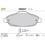 Valeo Bremsbelagsatz 598927 Valeo Bremsbelagsatz 598927