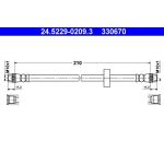 ATE Bremsschlauch 24.5229-0209.3 ATE Bremsschlauch 24.5229-0209.3
