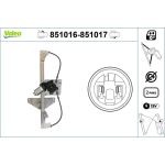 851017 VALEO 851017 Fensterheber 851017 VALEO 851017 Fensterheber